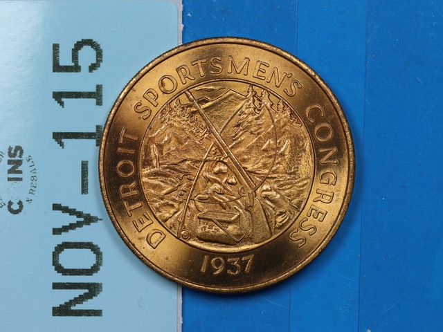 Lot 108-115 - DETROIT SPORTSMEN'S CONGRESS TOKEN 1937 1973 AMERICAN EAGLE