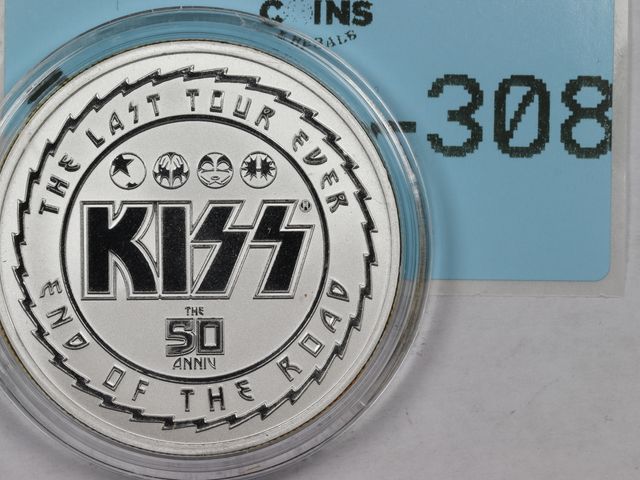 Blue Water Coins & Resale - Lot 108-308 - 1oz SILVER KISS 50TH ...