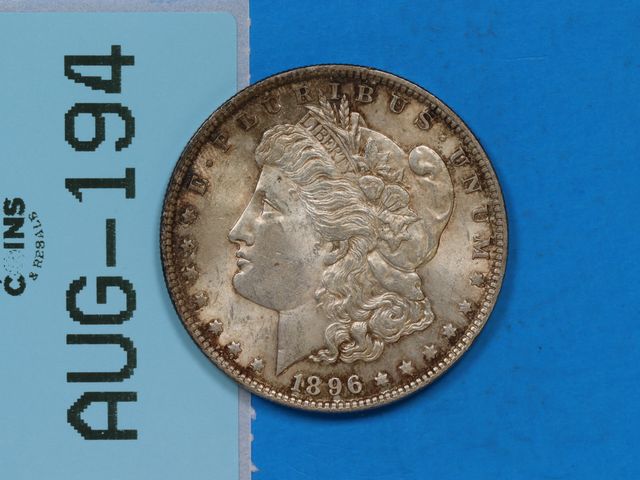Lot 108-194 - 1896 $1 SILVER MORGAN DOLLAR EARLY U.S TYPE COIN SILVER ONE DOLLAR