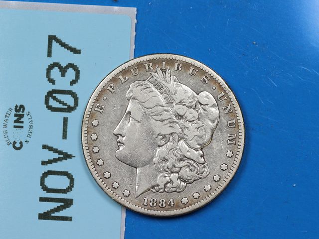 Lot 108-037 - 1884-S $1 MORGAN SILVER DOLLAR EARLY US TYPE COIN