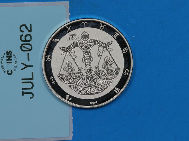 Lot 108-062 - 2021 TOKELAU LIBRA ZODIAC SIGN 1oz SILVER BULLION COIN