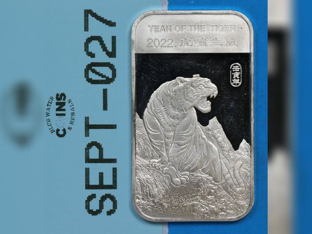 Lot 108-027 - 1oz SILVER BAR YEAR OF THE TIGER .999 FINE SILVER 1 TROY OUNCE SILVER