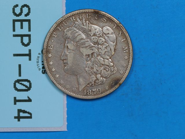 Lot 108-014 - 1879 SILVER MORGAN DOLLAR $1 EARLY U.S TYPE COIN SILVER
