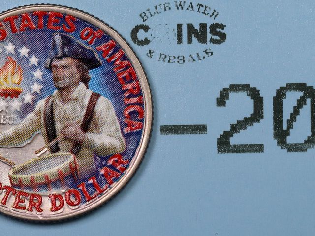Lot 108-200 - 1776-1976 25C WASHINGTON QUARTER COLORIZED DRUMMER BOY QUARTER