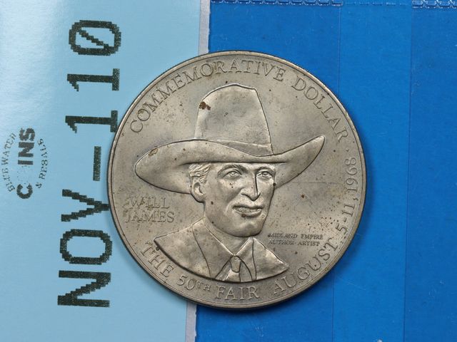 Lot 108-110 - COMMEMORATIVE DOLLAR 50TH FAIR WILL JAMES 1968 DATED