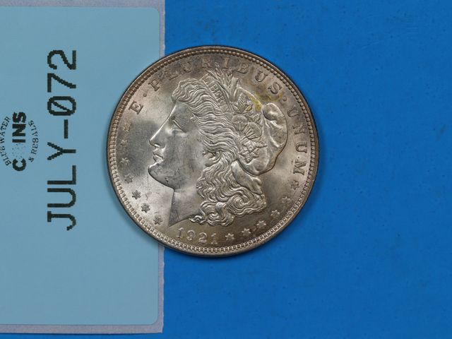 Lot 108-072 - 1921 $1 MORGAN SILVER DOLLAR BU UNC MS EARLY US TYPE COIN