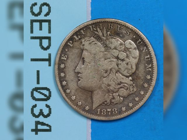 Lot 108-034 - 1878 SILVER MORGAN DOLLAR $1 EARLY U.S SILVER TYPE COIN