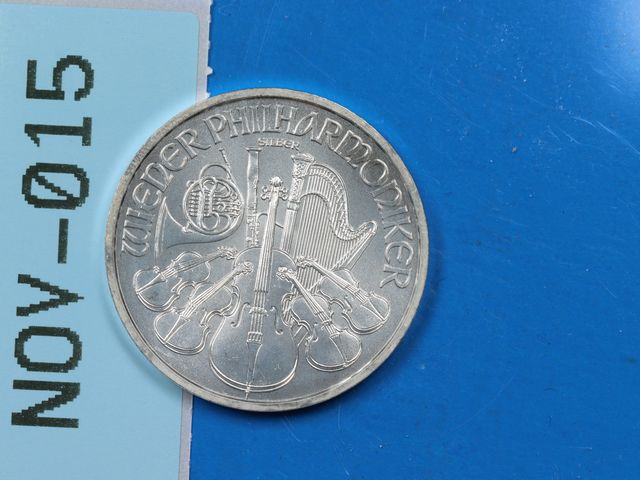 Lot 108-015 - 1oz 999 SILVER AUSTRIA PHILHARMONIC SILVER BULLION COIN