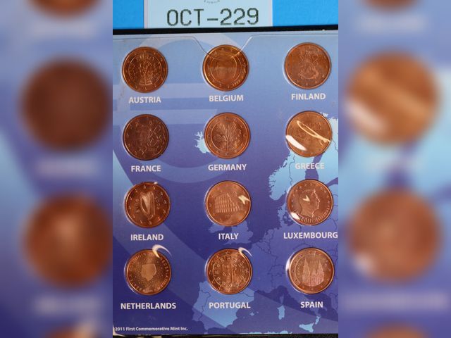 Lot 108-229 - 1999 EUROPE EURO EUROZONE 5 CENTS SET 12 COUNTRY SET
