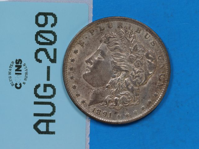 Lot 108-209 - 1891-O SILVER MORGAN DOLLAR EARLY U.S TYPE COIN 90% SILVER