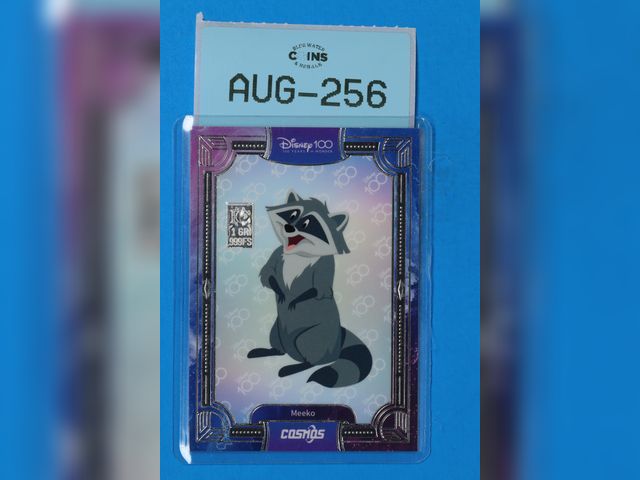 Lot 108-256 - 1 SILVER GRAIN ON MEEKO POCAHONTAS CARD 999 FINE SILVER DISNEY