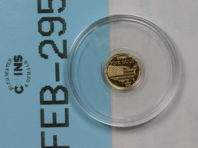Lot 108-295 - 1/200 OZ 999 GOLD BULLION ROUND MONARCH METALS SKULL SOLDIER
