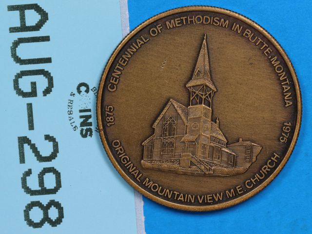 Lot 108-298 - FIRST PASTOR -1876 REVEREND HUGH DUNCAN CENTENNIAL OF METHODISM IN BUTTE, MONTANA ORIGINAL MOUNTAIN ...