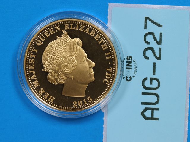 Lot 108-227 - 2015 ONE CROWN HER MAJESTY QUEEN ELIZABETH II TDC MAGNA CARTA COIN COMMEMORATIVE