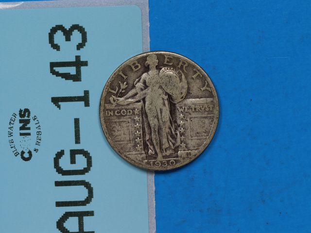 Lot 108-143 - 1930 SILVER STANDING LIBERTY QUARTER EARLY U.S TYPE COIN