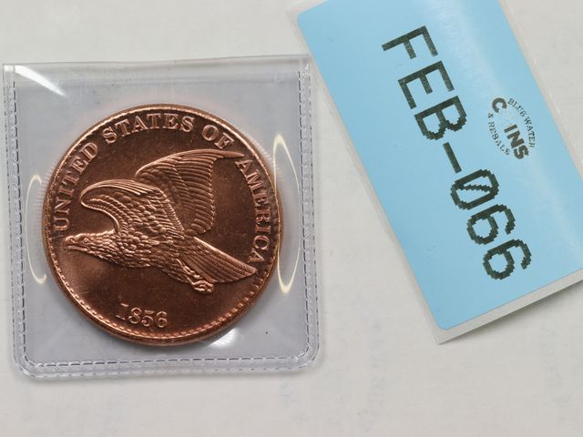 Lot 108-066 - 1oz COPPER FLYING EAGLE ONE OUNCE AVDP FINE COPPER