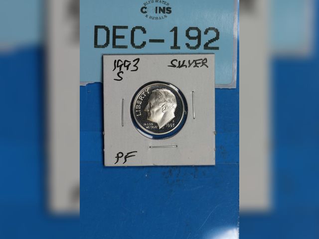 Lot 108-192 - 1993 S SILVER PROOF ROOSEVELT DIME SILVER
