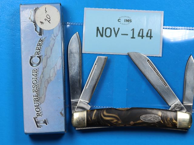 Lot 108-144 - TROUBLESOME CREEK 4 BLADE KNIFE NEW IN BOX