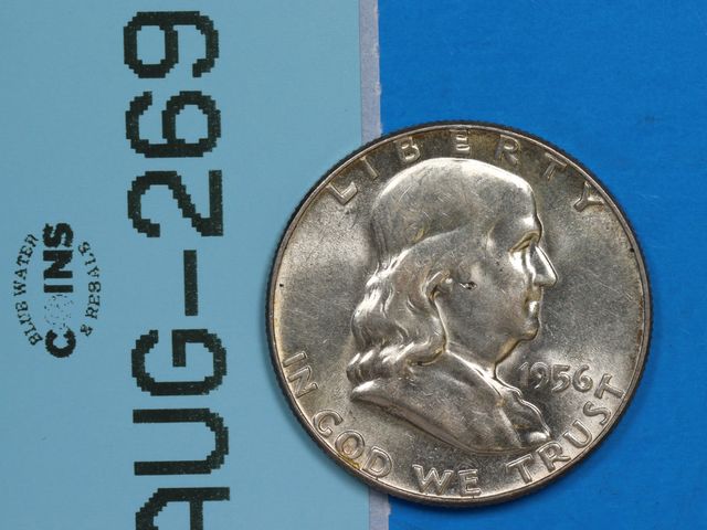 Lot 108-269 - 1956 SILVER FRANKLIN HALF DOLLAR 50C EARLY U.S. TYPE COIN SILVER
