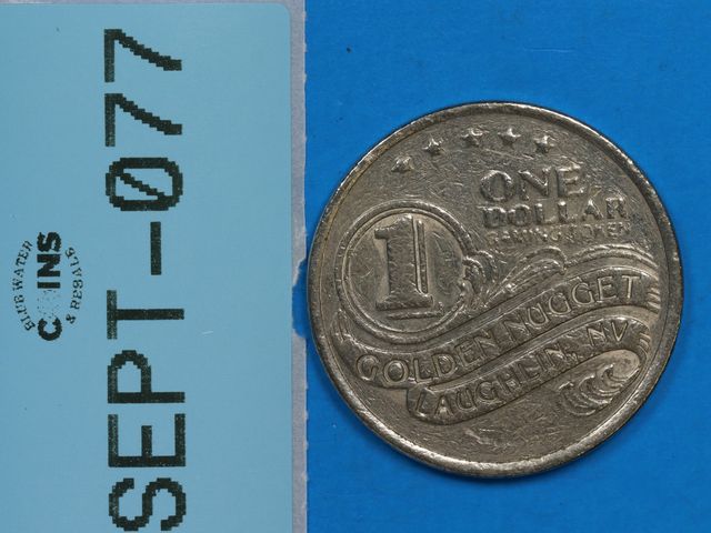 Lot 108-077 - CASINO TOKEN GOLDEN NUGGET ONE DOLLAR GAMING TOKEN