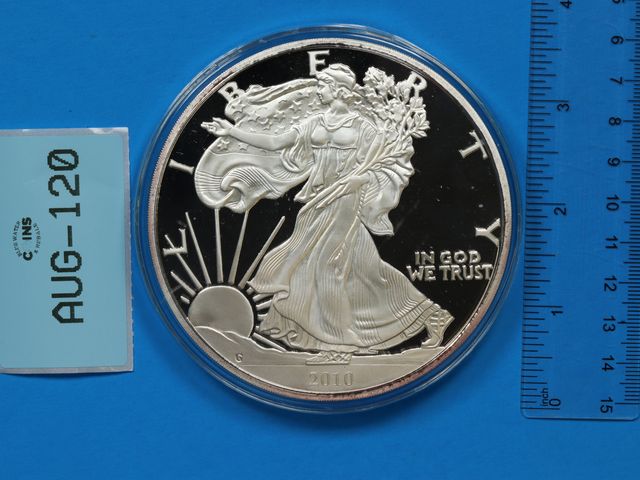 Lot 108-120 - LARGE 4oz FINE SILVER WALKING LIBERTY ROUND 999 FINE SILVER FOUR OUNCES