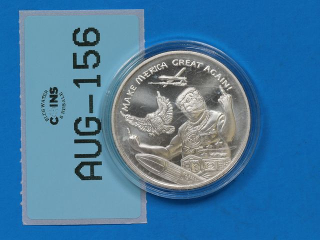Lot 108-156 - 1oz SILVER 2020 TRUMP MAGA SILVER ROUND MAKE MERICA GREAT AGAIN SILVER BULLET SILVER SHIELD