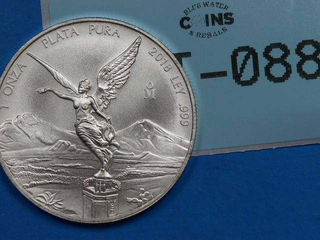 Lot 108-088 - 1oz SILVER LIBERTAD COIN 2018 ONE OUNCE 999 SILVER