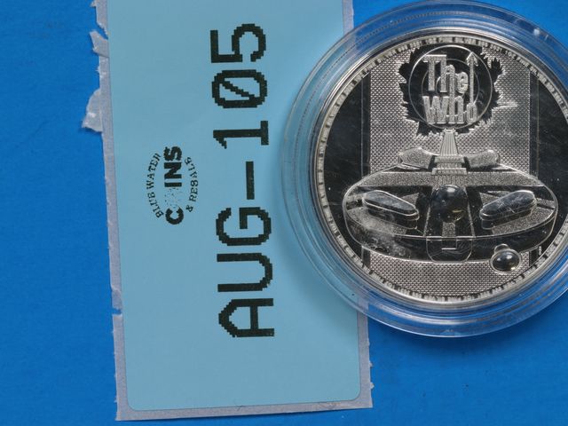 Lot 108-105 - 2021 SILVER 1oz UK GREAT BRITAIN ELIZABETH II BANK THE WHO SILVER 2 POUNDS COIN SILVER ONE OUNCE SIL...