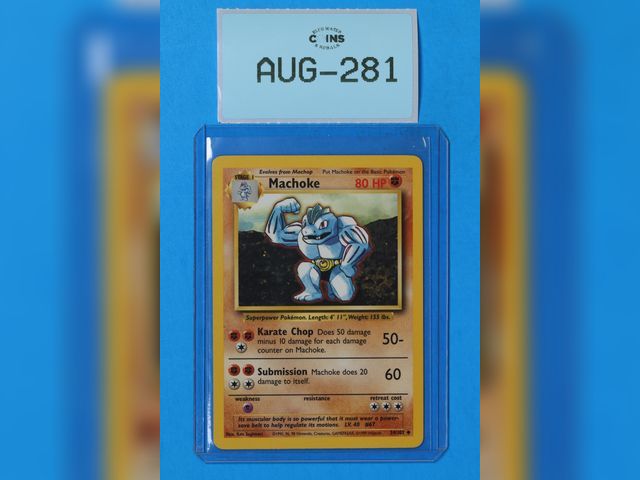 Lot 108-281 - 34/102 MACHOKE 1999 POKEMON BASE SET NON HOLO PACK FRESH