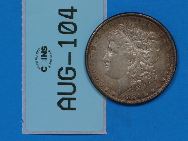 Lot 108-104 - 1884 SILVER MORGAN DOLLAR $1 EARLY U.S. TYPE COIN SILVER COIN