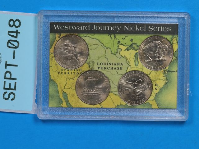 Lot 108-048 - WESTWARD JOURNEY NICKEL SERIES FOUR DIFFERENT TYPES IN PLASTICE CASE