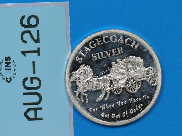 Lot 108-126 - 1oz SILVER ROUND STAGECOACH SILVER "FOR WHEN YOU HAVE TO GET OUT OF DODGE" ONE OUNCE SILVER .999 SIL...