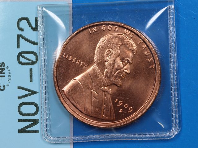 Lot 108-072 - 1oz 999 COPPER ROUND 1909-S LINCOLN WHEAT BACK DESIGN BULLION ROUND