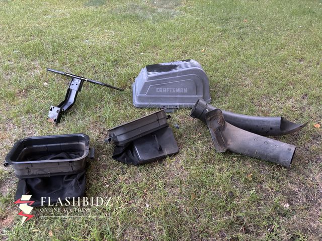 Lot 109-123 - Craftsman Riding Mower Grass Bagger System – Complete Attachment Set