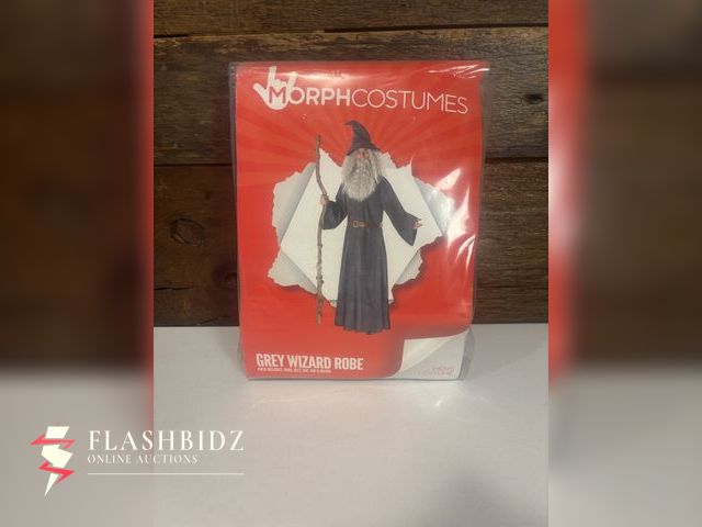 Lot 109-83 - MorphCostumes Grey Wizard Robe Costume – Adult Size L