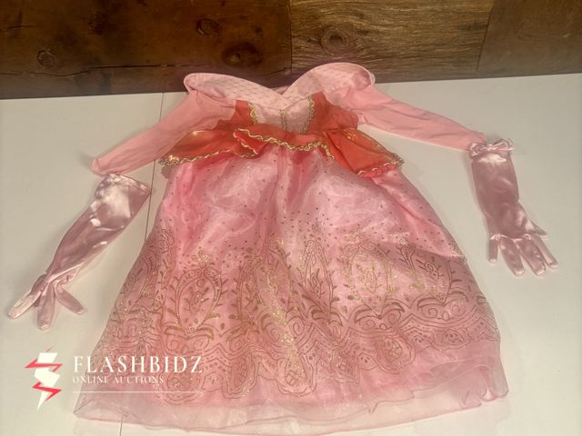Lot 109-86 - Rellbea Girls Pink Princess Dress w/ Gloves – Size 110