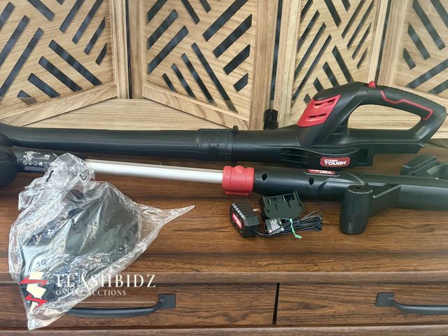 Lot 109-36 - NEW Hyper Tough 20V Cordless Trimmer &amp; Blower Combo – Tool Only (No Battery)