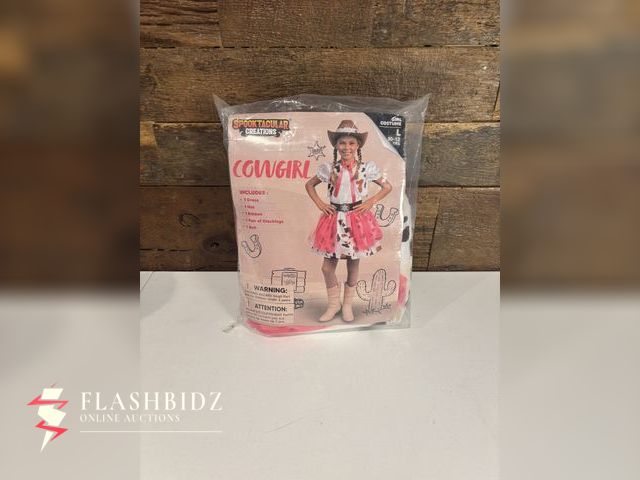 Lot 109-96 - Spooktacular Creations Cowgirl Costume – Size Large (10-12 Yrs)