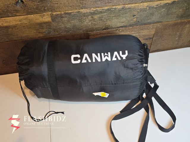 Lot 109-63 - Canway Camping Sleeping Bag with Carrying Case – Lightweight &amp; Compact