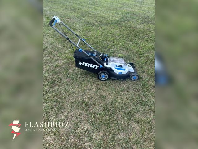 Lot 109-34 - Hart Push Mower HART 20V Brushless 16” Cordless Lawn Mower with Dual Batteries &amp; Charger