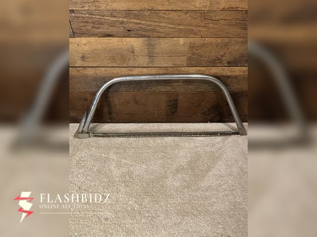 Lot 109-19 - Vintage Metal Frame Bow Saw – Wood Cutting Hand Tool