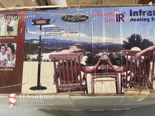 Lot 109-73 - New Fire Sense Mojave Sun Infrared Heating System – Unopened Box