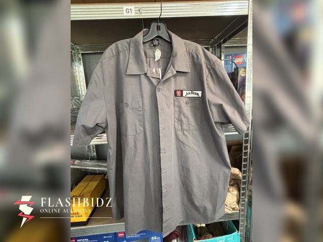 Lot 109-75 - Jim Beam Embroidered Work Shirt – Size XL