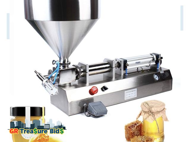 Lot 111-70947 - Liquid and Paste Filling Machine, Single-head Semi-Automatic Paste Filler For Liquid and Paste 110V ...