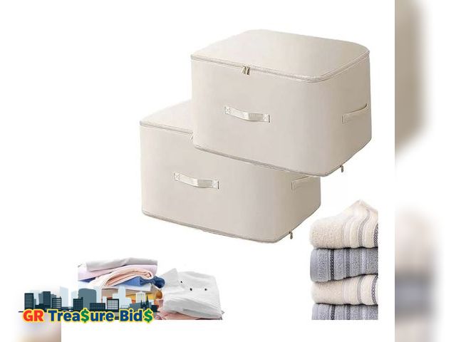 Lot 111-5762 - New 2PCS Ultra Space Saving Self Compression Organizer,Dustproof And Moisture-Proof Compression Stor...