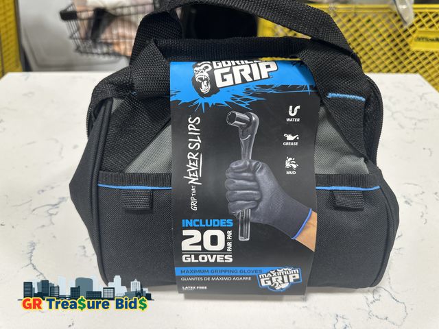 Lot 111-3328 - 20 pack Large gloves with 10in tool bag