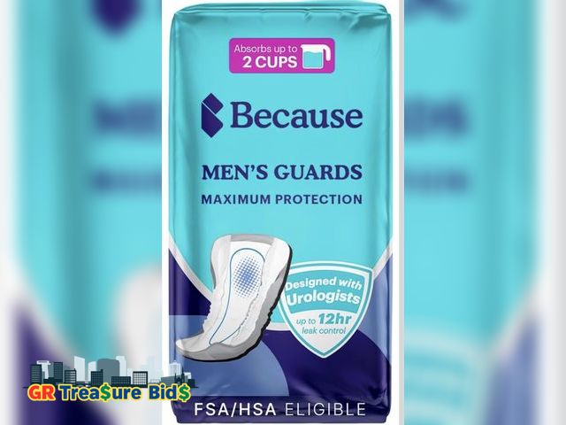 Lot 111-52478 - New Premium Guards for Men - 20 Count Pack of Discreet, Individually Wrapped Bladder Protectors - Co...