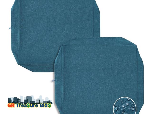 Lot 111-63841 - New PureFit Waterproof Outdoor Cushion Covers Replacement for Patio Furniture Chair Seat Cushion Cov...