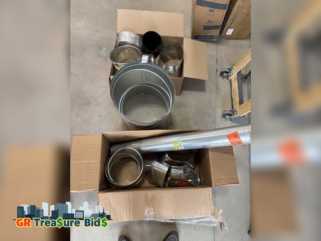 Lot 111-21237 - New Galvanize Many Adjustable Duct Elbow 90 Degree HVAC -different sizes and width