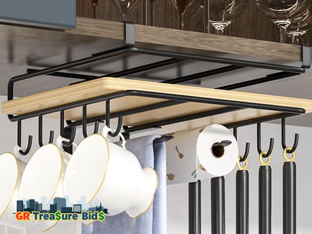 Lot 111-579852 - New Pot Lid Holders - Cutting Board Organizer | Hangable Kitchen Organizer Rack | Stainless Steel Ki...